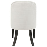 Leandro Upholstered Dining Side Chair Cream (Set of 2) - 115392