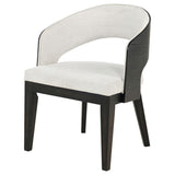 Leandro Upholstered Dining Arm Chair Cream (Set of 2) - 115393