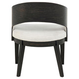 Leandro Upholstered Dining Arm Chair Cream (Set of 2) - 115393