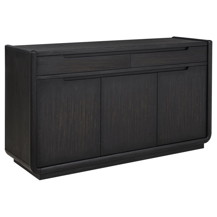 Leandro 2-drawer Dining Sideboard Server Burnished Black - 115395