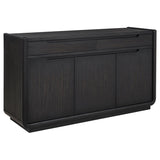 Leandro 2-drawer Dining Sideboard Server Burnished Black - 115395