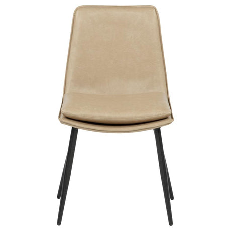 Ortega Upholstered Dining Side Chair Tan (Set of 2) - 115472TAN