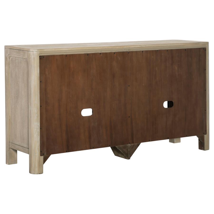 Solano Sliding Door Dining Sideboard Server Weathered Mango - 115505