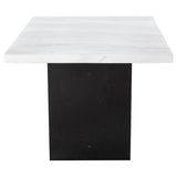 Osborne 72-inch Marble Top Dining Table Rustic Espresso - 115511