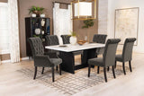 Osborne 72-inch Marble Top Dining Table Rustic Espresso - 115511