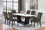 Osborne 72-inch Marble Top Dining Table Rustic Espresso - 115511