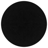 Florence Round 60-inch Pedestal Base Dining Table Black - 115530
