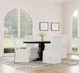 Florence Round 60-inch Pedestal Base Dining Table Black - 115530