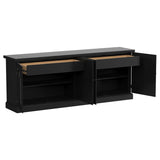 Florence 4-door Dining Sideboard Buffet Distressed Black - 115535