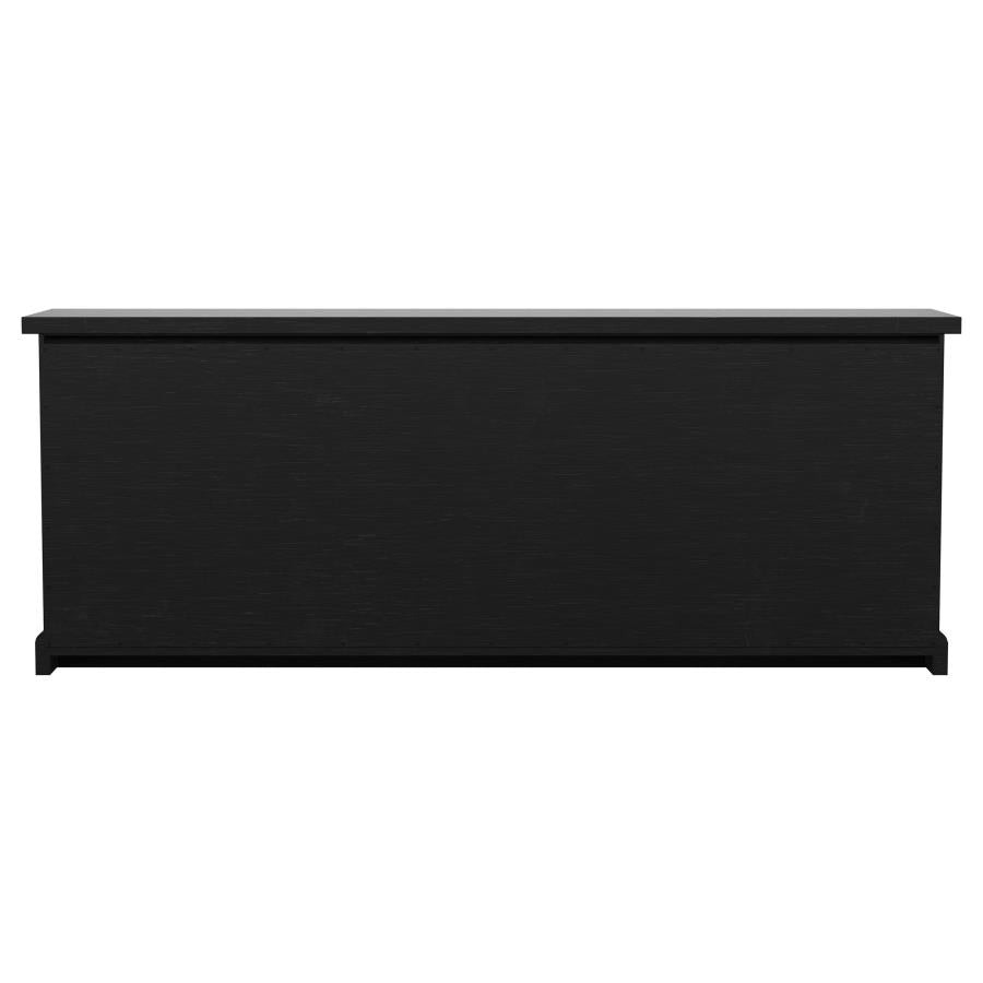 Florence 4-door Dining Sideboard Buffet Distressed Black - 115535