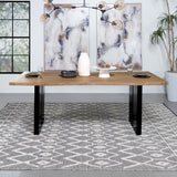 Bradshaw 80-inch Live Edge Wood Dining Table Natural Acacia - 115541