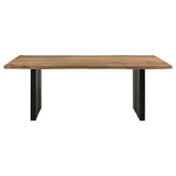 Bradshaw 80-inch Live Edge Wood Dining Table Natural Acacia - 115541