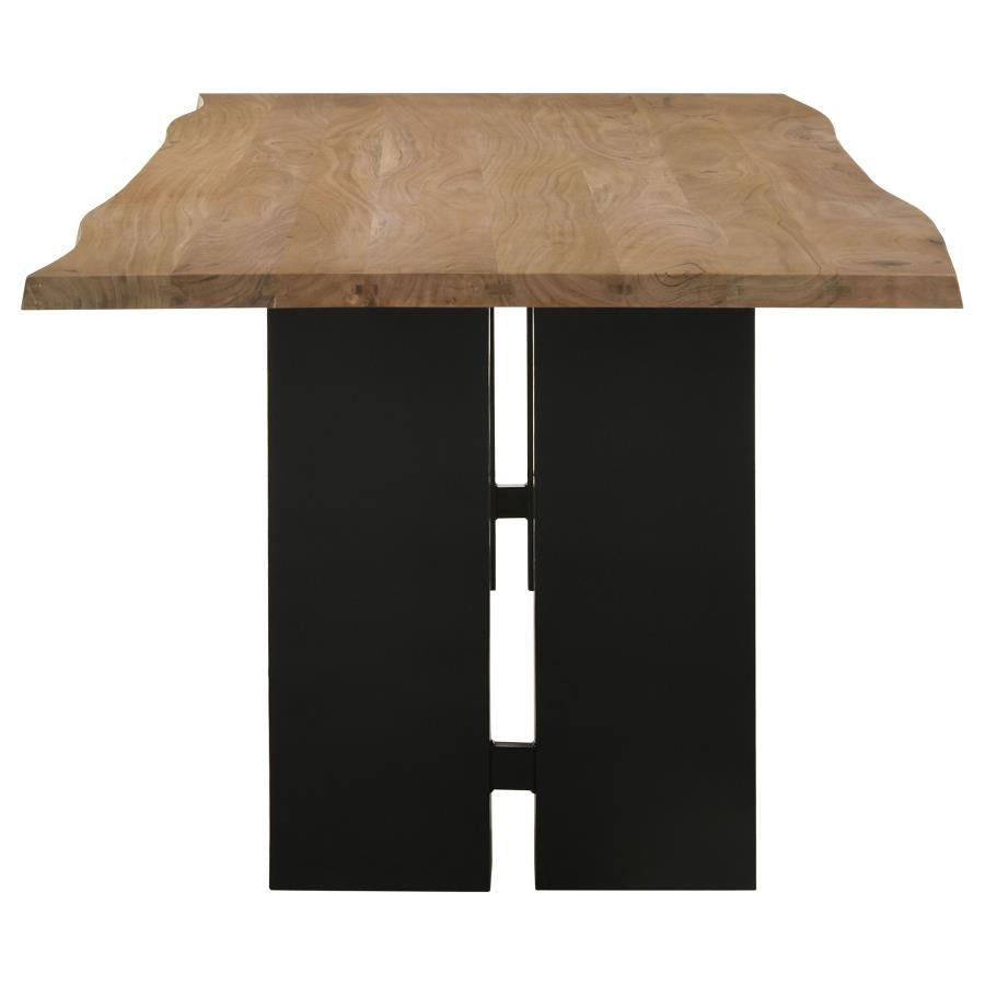 Bradshaw 80-inch Live Edge Wood Dining Table Natural Acacia - 115541