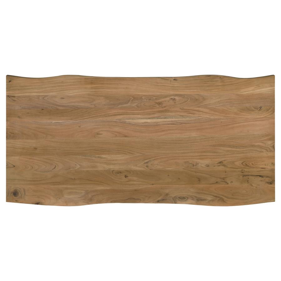 Bradshaw 80-inch Live Edge Wood Dining Table Natural Acacia - 115541