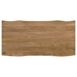 Bradshaw 80-inch Live Edge Wood Dining Table Natural Acacia - 115541