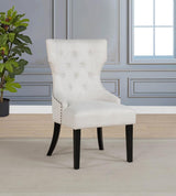 Baney Fabric Upholstered Dining Side Chair Beige and Black - 115572