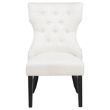 Baney Fabric Upholstered Dining Side Chair Beige and Black - 115572