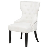 Baney Fabric Upholstered Dining Side Chair Beige and Black - 115572
