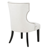 Baney Fabric Upholstered Dining Side Chair Beige and Black - 115572