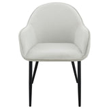 Emma Fabric Upholstered Dining Arm Chair Fog Grey (Set of 2) - 115592