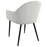 Emma Fabric Upholstered Dining Arm Chair Fog Grey (Set of 2) - 115592