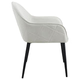 Emma Fabric Upholstered Dining Arm Chair Fog Grey (Set of 2) - 115592