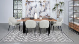 Emma Fabric Upholstered Dining Arm Chair Fog Grey (Set of 2) - 115592