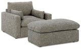Dramatic Oversized Chair and Ottoman - 11702U2