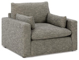 Dramatic Oversized Chair and Ottoman - 11702U2