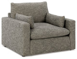 Dramatic Sofa, Loveseat, Oversized Chair and Ottoman - 11702U3