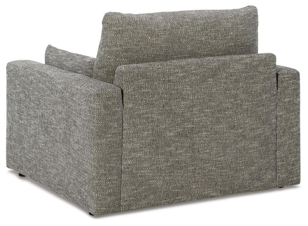 Dramatic Oversized Chair and Ottoman - 11702U2