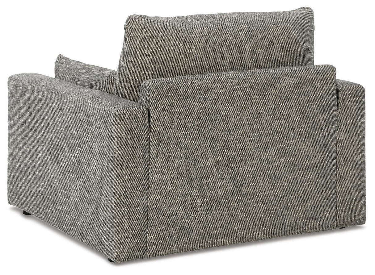 Dramatic Sofa, Loveseat, Oversized Chair and Ottoman - 11702U3