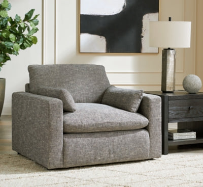 Dramatic Oversized Chair and Ottoman - 11702U2