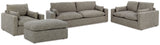 Dramatic Sofa, Loveseat, Oversized Chair and Ottoman - 11702U3