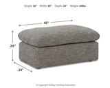 Dramatic Oversized Chair and Ottoman - 11702U2