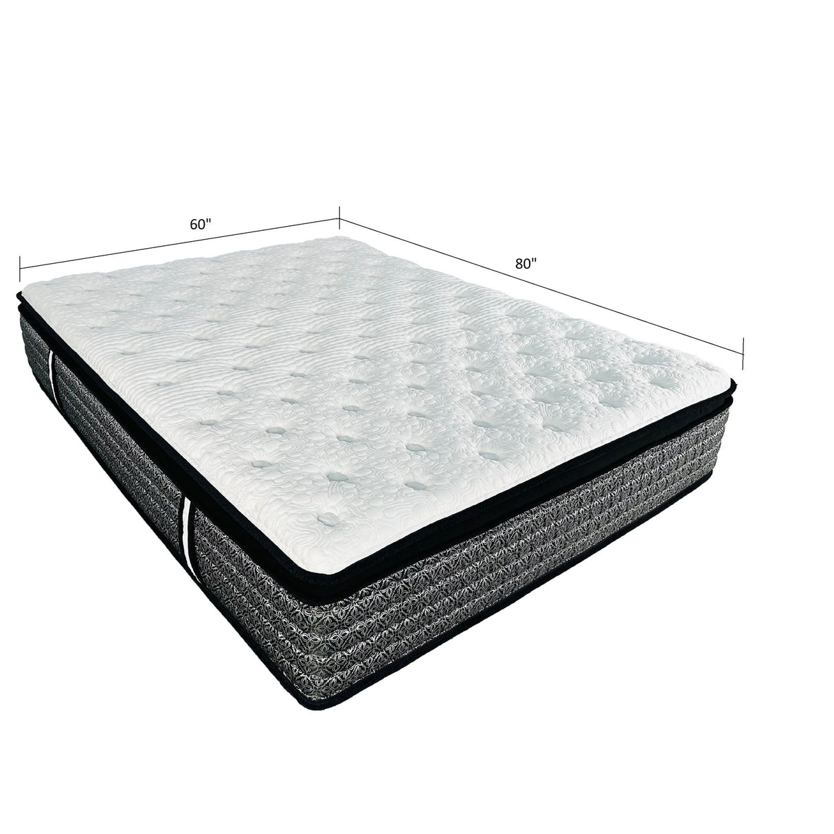 14" Premium Hybrid Mattress In A Box Plush Gel Memory Foam Top With Cooling Technology - Gray / White - Queen