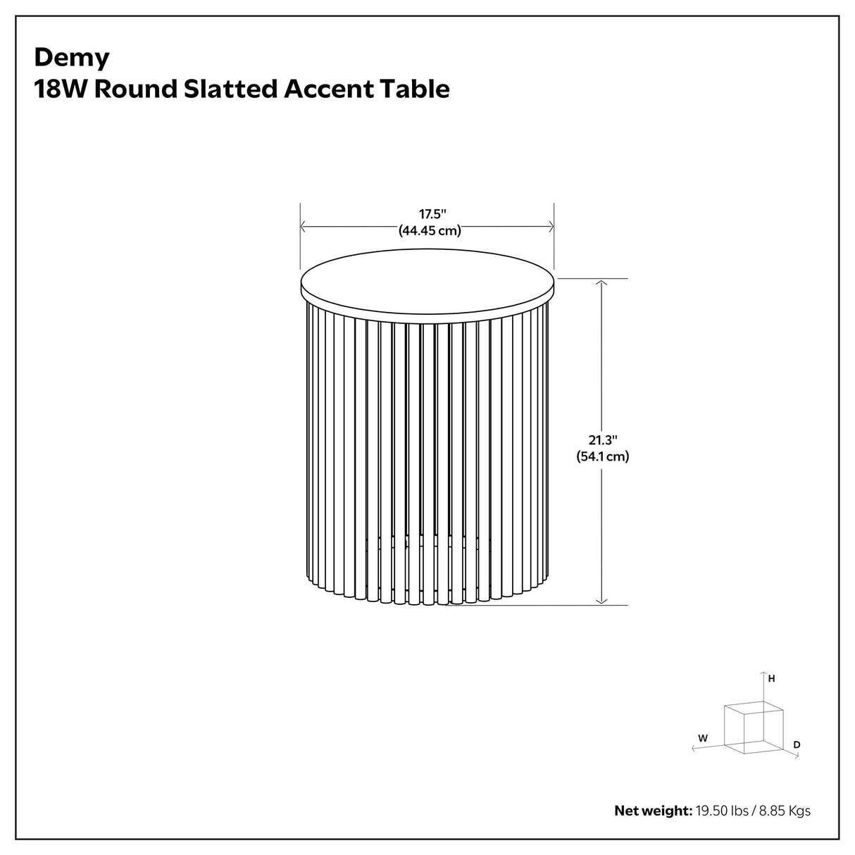 Demy - Handcrafted Metal Accent Table