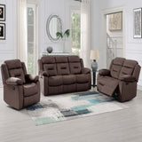 Contemporary Living Room Set With Pillow Arms And Headrest Support