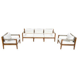 3 Piece Outdoor Sectional Sofa Set