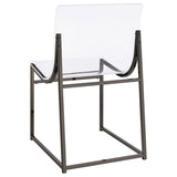 Adino Acrylic Dining Side Chair Black Nickel (Set of 2) - 121142