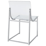 Adino Acrylic Dining Side Chair Chrome (Set of 2) - 121182