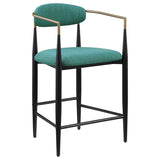Tina Fabric Upholstered Counter Chair Green (Set of 2) - 121185