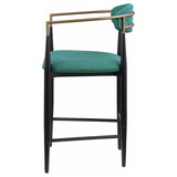 Tina Fabric Upholstered Counter Chair Green (Set of 2) - 121185