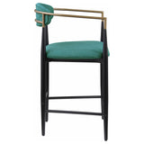 Tina Fabric Upholstered Counter Chair Green (Set of 2) - 121185
