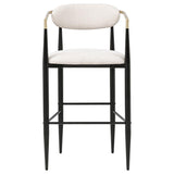 Tina Fabric Upholstered Bar Chair Beige (Set of 2) - 121187