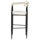 Tina Fabric Upholstered Bar Chair Beige (Set of 2) - 121187