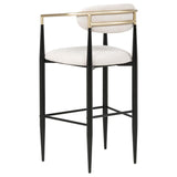 Tina Fabric Upholstered Bar Chair Beige (Set of 2) - 121187