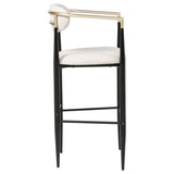 Tina Fabric Upholstered Bar Chair Beige (Set of 2) - 121187
