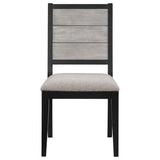 Elodie 5-piece Rectangular Extension Leaf Dining Set Black - 121221-S5