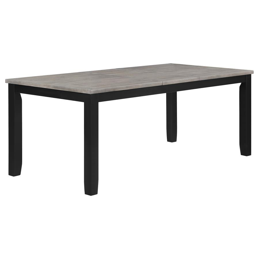 Elodie 7-piece Rectangular Extension Leaf Dining Set Black - 121221-S7